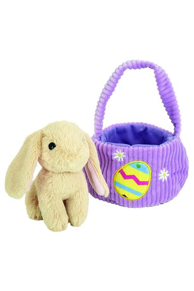 Jemını Jemini Easter Plush Toy In Basket 12cm Bunny