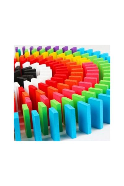 Micostore Joc Domino Cu 360 De Piese Colorate Din Lemn