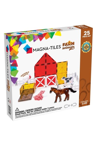 Magna Tiles Магна-плочки - Селскостопански животни - 25 броя