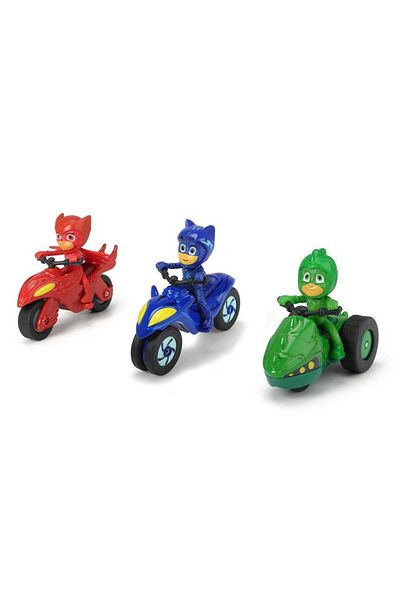 Simba Dickie Pijamaskeliler - Pack Of 3 : Cat And Owl Children's Pajamas, Cremal And Moon Vehicles 2031430