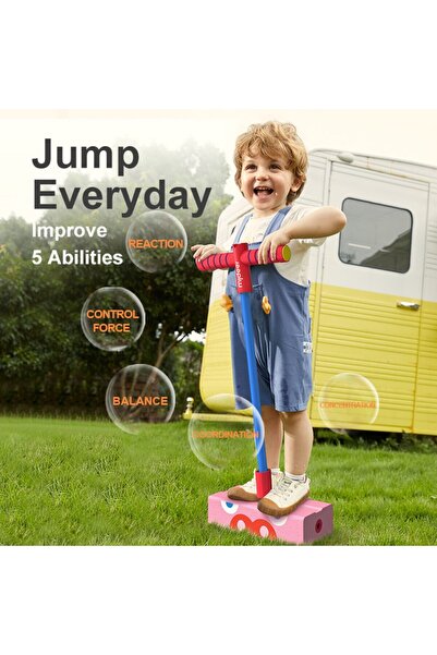 Mideer Pogo Stick For Children, Jumping Toy From 3 Years Old, Blue