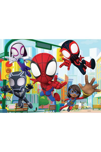 Lisciani Coloring Puzzle - Marvel's Spider-man And His Amazing Friends (24 PIECES)