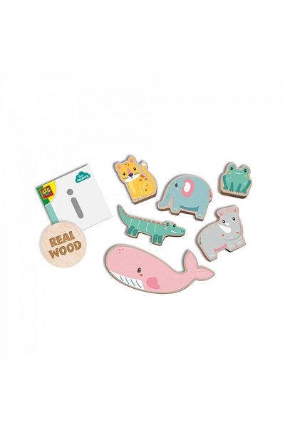 SES Creative Wooden toy - Animals in balance