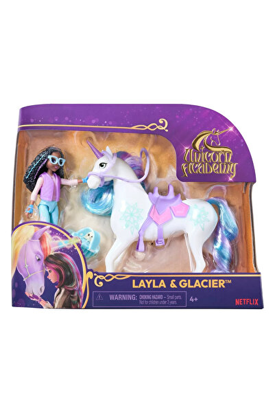 SPIN MASTERR Unicorn Academy Set Unicorn Glacier Si Papusa Layla