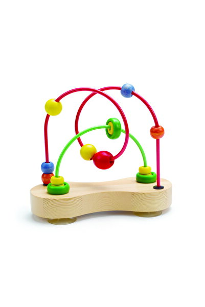 Hape Jucărie din lemn - Centru de activități, Labirint cu buclă dublă