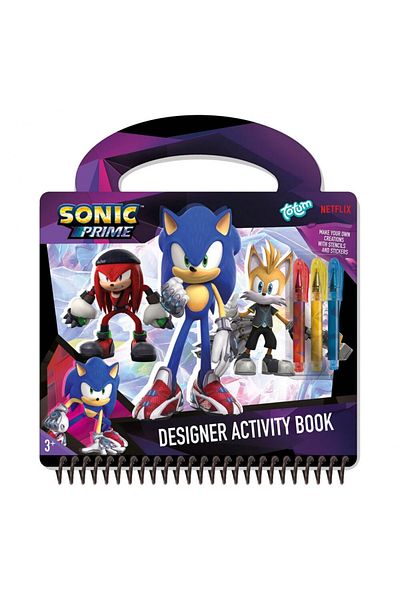 Totum Caiet de activități și pixuri - Sonic