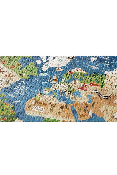 Londji Mikro puzzle - 600 dílků Kontinenty