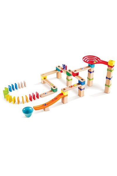 Hape Wooden Toy - Marble Run Race Track (81 PIECES)