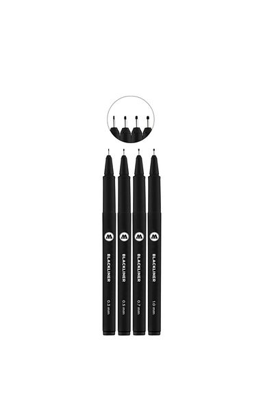Molotow Blackliner Etui Set 1 4 Pcs.