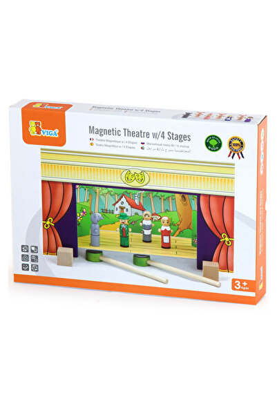 Viga Toys Teatru De Papusi Magnetic Din Lemn