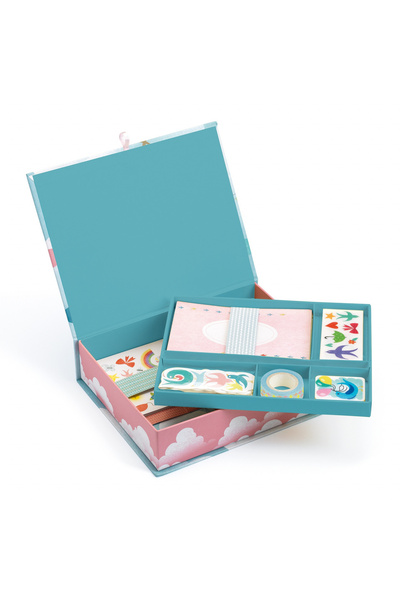 djeco Set Crafturi Si Papetarie Pentru Scris,felicitari De Desenat,decorat Cu...