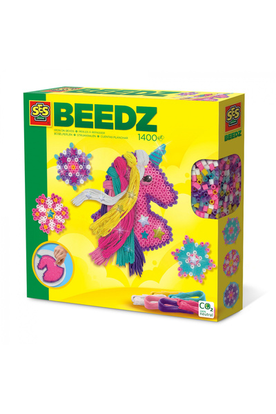 SES Creative Set creativ Beedz - Mărgele termoadezive cu unicorni și coamă
