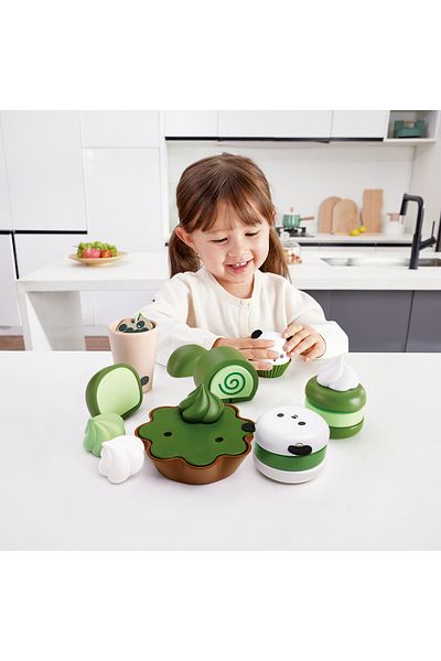 Hape Wooden Toy - Green Dessert Set (8 PIECES)