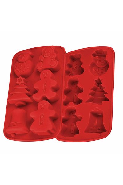 Micostore Silicone Mold With 6 Molds, For Chocolate, Biscuits Or Gingerbread, 30.5 X 19.2 X 3.3 Cm