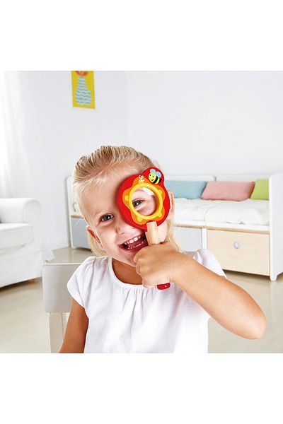 Hape Wooden Toy - Magnifying Glass With Bee Theme