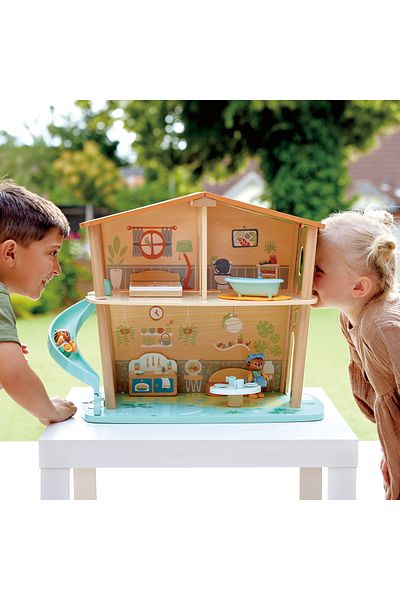 Hape Wooden Toy - Tiger Jungle House (38 PIECES)