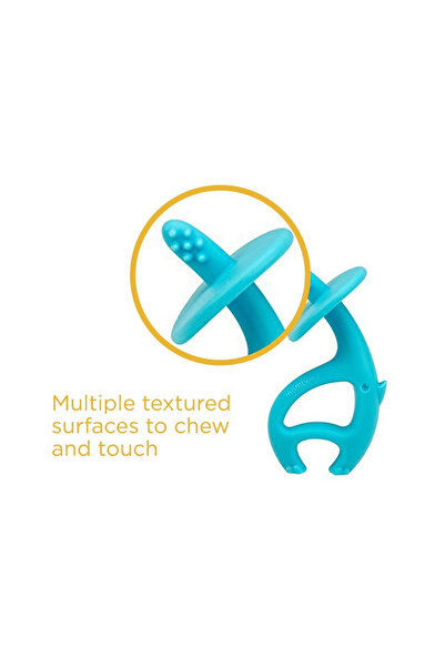 Mombella Silicone Gum Ring - Blue Elephant