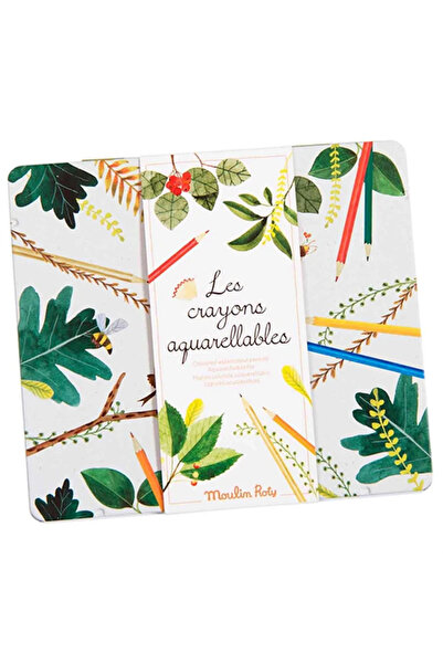 Moulin Roty Акварелни моливи в метална кутия,