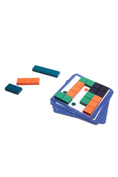 BS Toys Puzzle Patrat, Joc De Logica Din Lemn