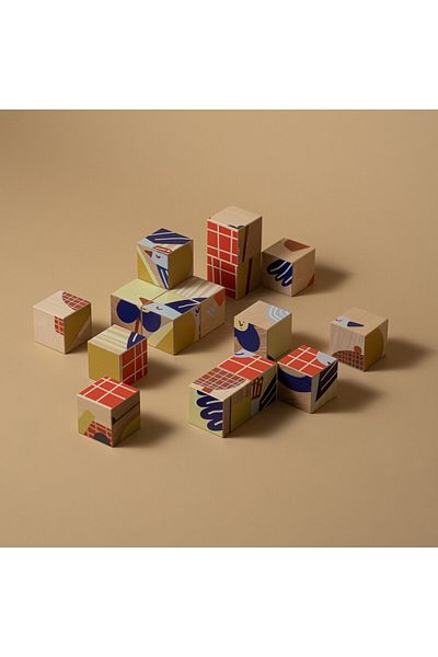 OEM Cuburi puzzle din lemn - Story 3 x 3