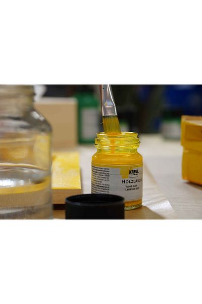 Kreul Vopsea acrilică de bază pentru lemn, set de 6 x 20 ml