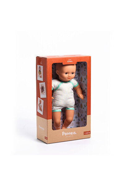djeco Papusa Bebelus Cu Body Verde, 32 Cm,