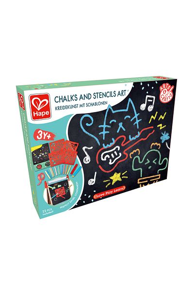 Hape Chalk Drawing Kit For Children - 22 Pieces