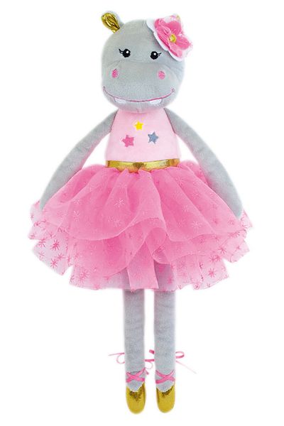 Jemını Jemini Musical Plush Toy 40cm Ballerina Hippo