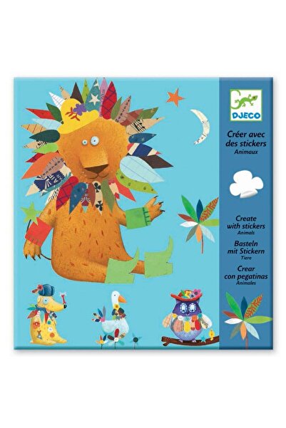 djeco Κόλλημα καρτών - Δημιουργήστε ζώα