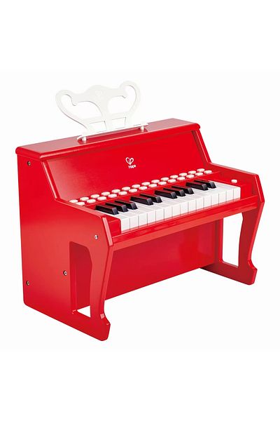 Hape PIAN ELECTRONIC ROSU CU LUMINI