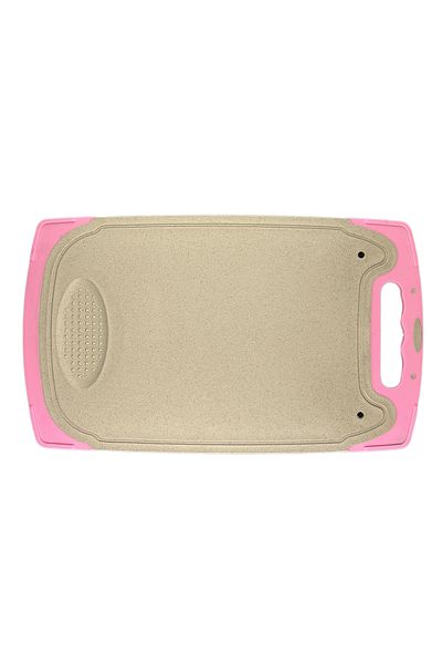 Micostore Vegetable Chopper With Handle And Grater, Biodegradable, Made Of Wheat Straw, Pink, 35 X 21 Cm