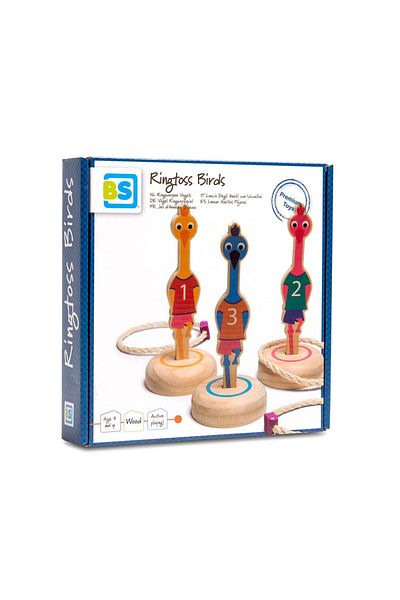 BS Toys Joc De Indemanare Cu Inele, Tinteste Pasarile,