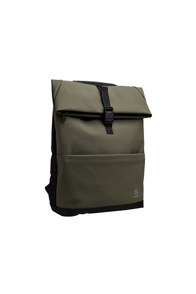 Exacompta Rucsac pentru laptop de 15,6", design modern, cu 2 buzunare mari, culoare kaki