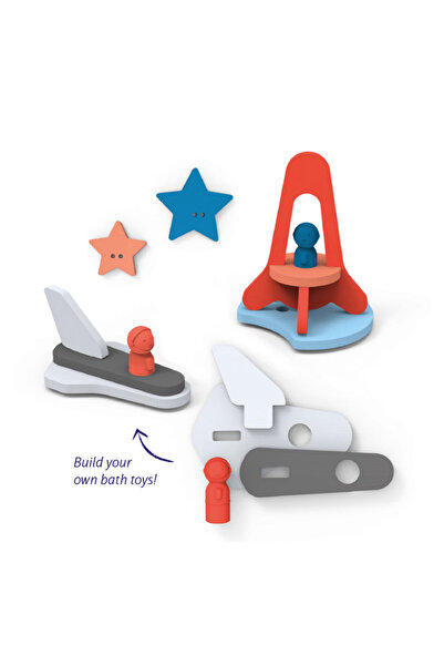 Quut Toys Παιχνίδια αφρού μπάνιου, Διαστημική περιπέτεια,