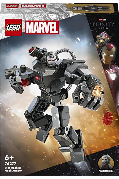 LEGO Marvel War Machine Robot Armor 76277 - Set de construcție cu 154 de piese pentru vârste de la 6 ani în sus