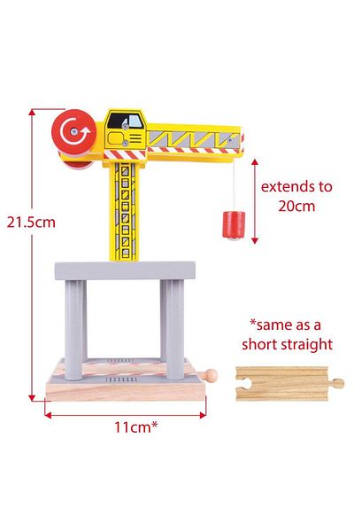 BIGJIGS Toys Wooden Crane
