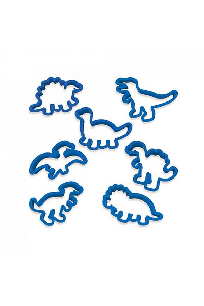 SES Creative Forme de decupat din plastilină cu dinozauri pentru copii (7 bucăți)