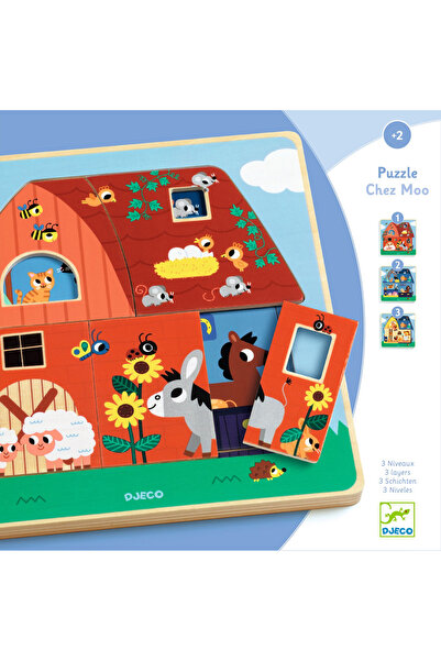 djeco Пъзел със слоеве, Селскостопански животни