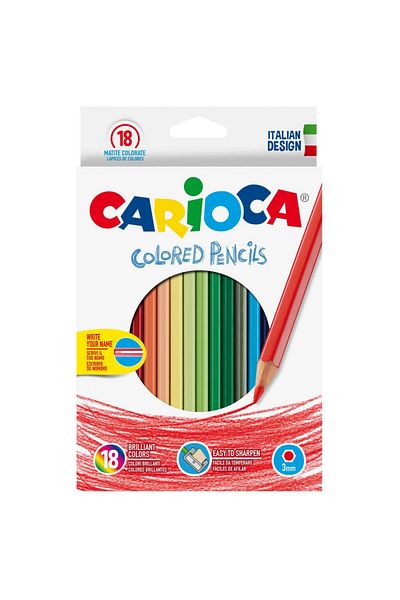 CARIOCA Colored Pencils 18 Pcs/set