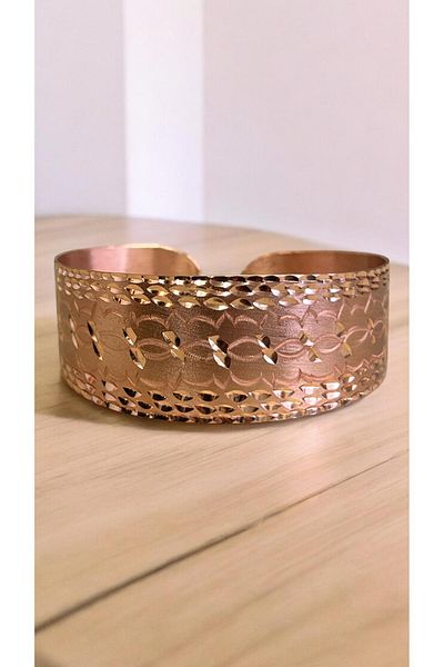 PrestigeSO Copper Bracelet Exquisite Design with Special Engraving - Health and Art