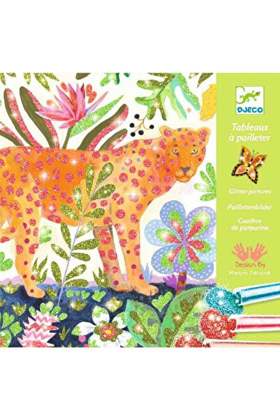 djeco Комплект за рисуване и изработка Tropico Glitter
