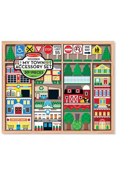 Melissa & Doug Figurine din lemn Orașul meu - Melissa și Doug