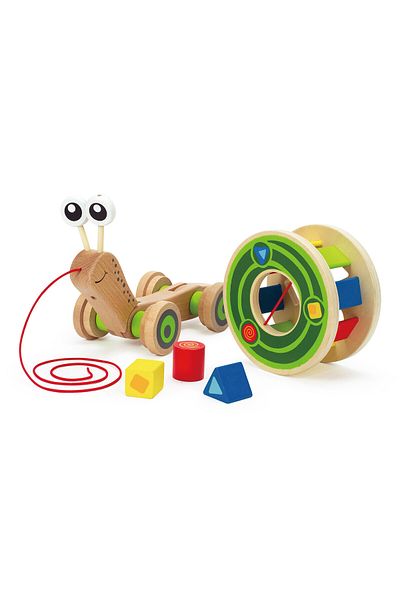 Hape Wooden Toy - Snail Puller And S Sorter