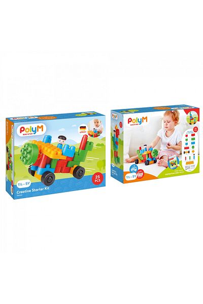Hape Polym - Creative Toy Construction Kit (25 PIECES)