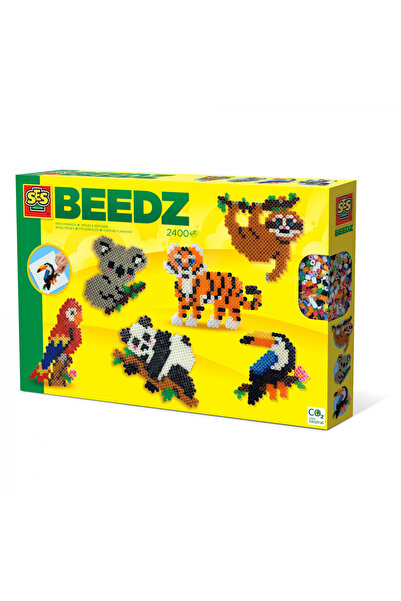 SES Creative Δημιουργικό Παιδικό Σετ - Beedz Jungle Animal Iron-on Beads