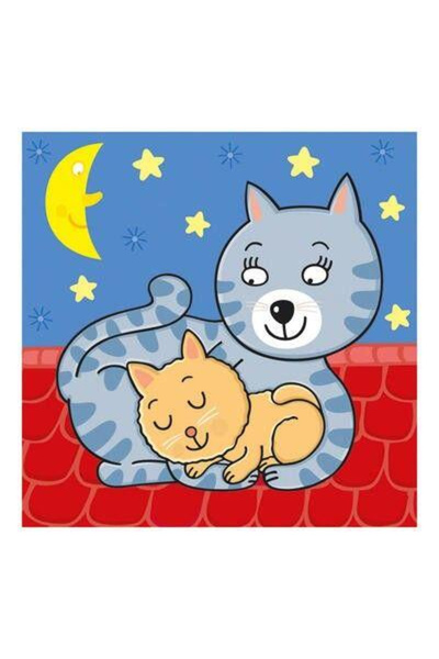 Dino Puzzle pro miminka - Hravá zvířátka - 3-5 dílků