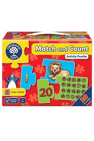 Orchard Toys Puzzle Potriveste si numara de la 1 la 20 MATCH AND COUNT