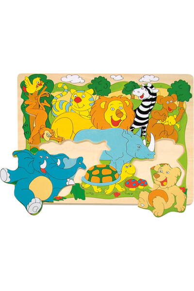 Woody Puzzle din lemn - Animale africane