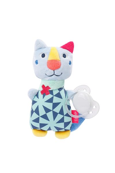 Fehn Pacifier ring toy - Kitty
