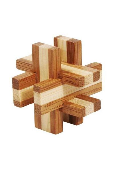 Fridolin IQ Logic Game Made of Bamboo Wood in Metal Box-6